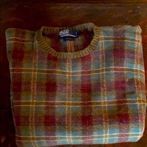 Vintage Polo Ralph Lauren Wool Tartan Sweater L